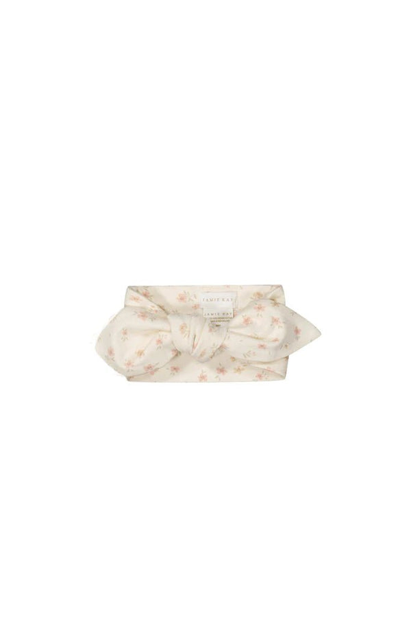 Organic Cotton Headband - Goldie Egret, , Jamie Kay - All The Little Bows