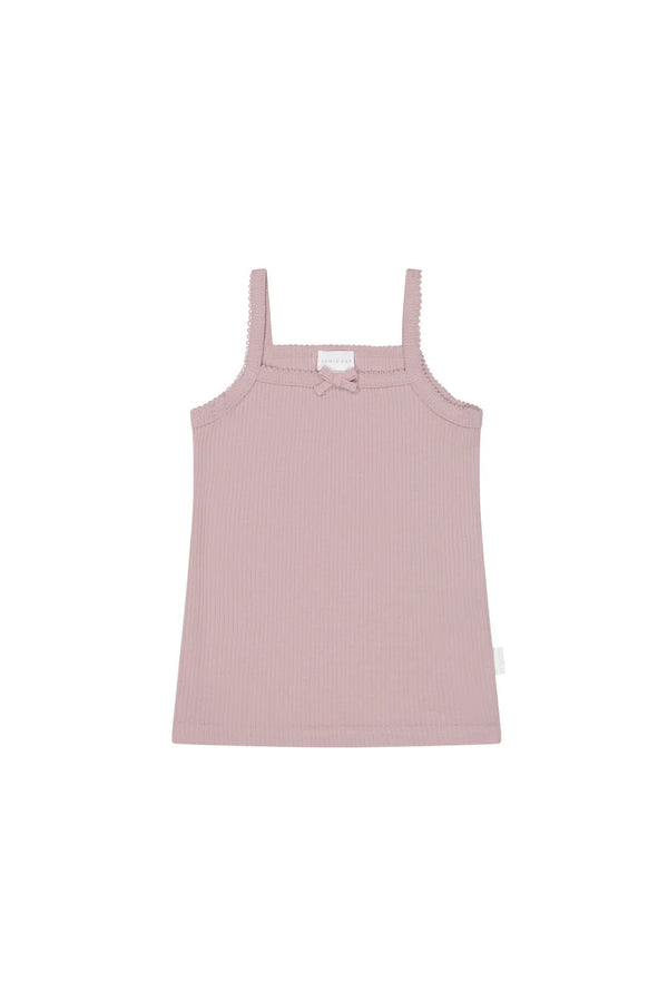 Organic Cotton Modal Singlet - Blossom, , Jamie Kay - All The Little Bows