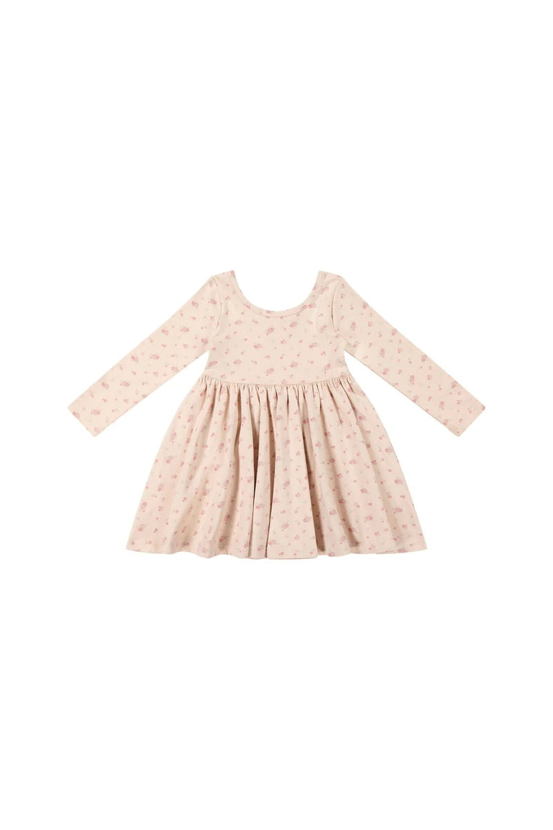 Organic Cotton Tallulah Dress - Cindy Whisper Pink, , Jamie Kay - All The Little Bows