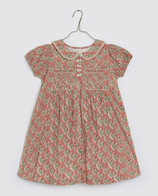 Organic Elizabeth Smocked Dress || Summer Jam Floral, Girls Dress, Little Cotton Clothes - All The Little Bows