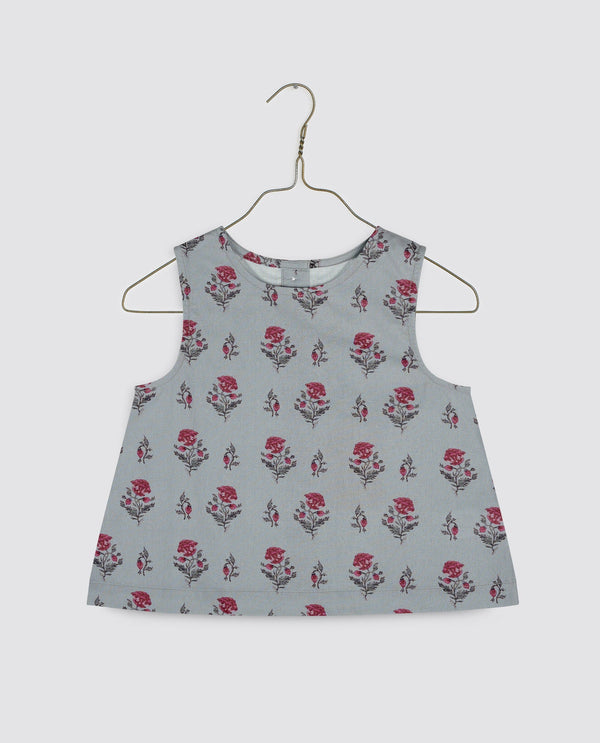 Organic Hannah Blouse || Juniper Floral, Girls Woven Top, Little Cotton Clothes - All The Little Bows