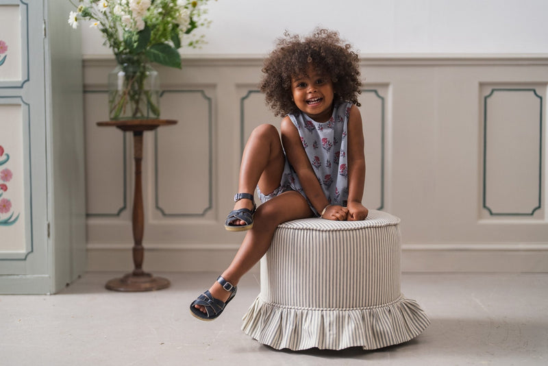 Organic Hannah Blouse || Juniper Floral, Girls Woven Top, Little Cotton Clothes - All The Little Bows