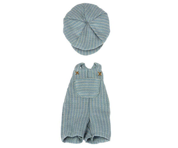 Overall & Cap for Teddy Junior, Teddy, Maileg USA - All The Little Bows
