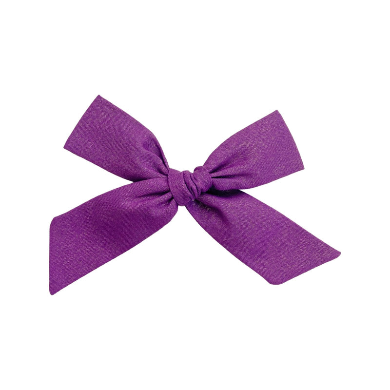 Oversized Bow | Berry Gloss (purple shimmer) - All The Little Bows - All The Little Bows