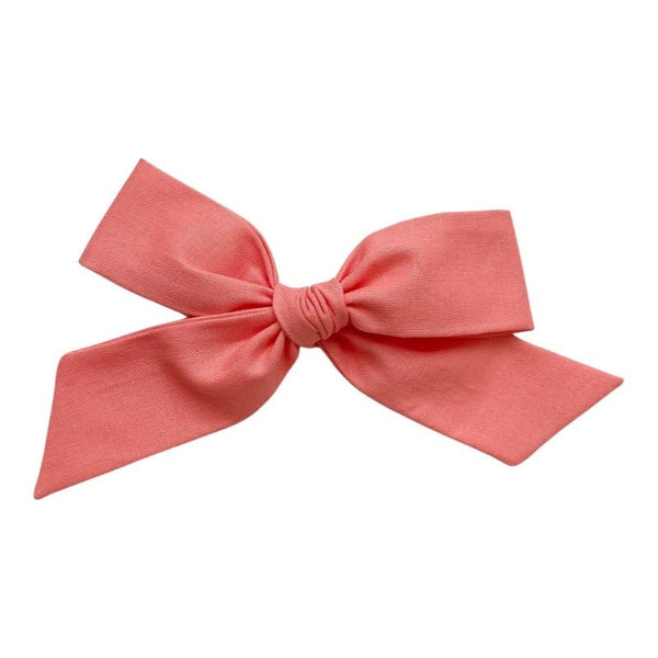 Oversized Bow | Salmon - All The Little Bows - All The Little Bows
