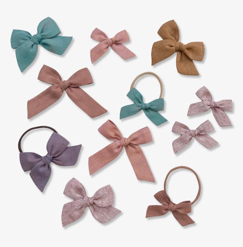 Party Bow | Baked Clay - Alligator Clip - All The Little Bows - All The Little Bows