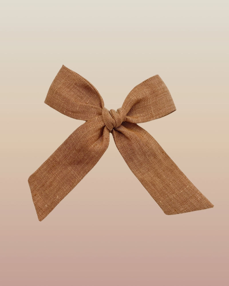 Party Bow | Chestnut - Alligator Clip - All The Little Bows - All The Little Bows