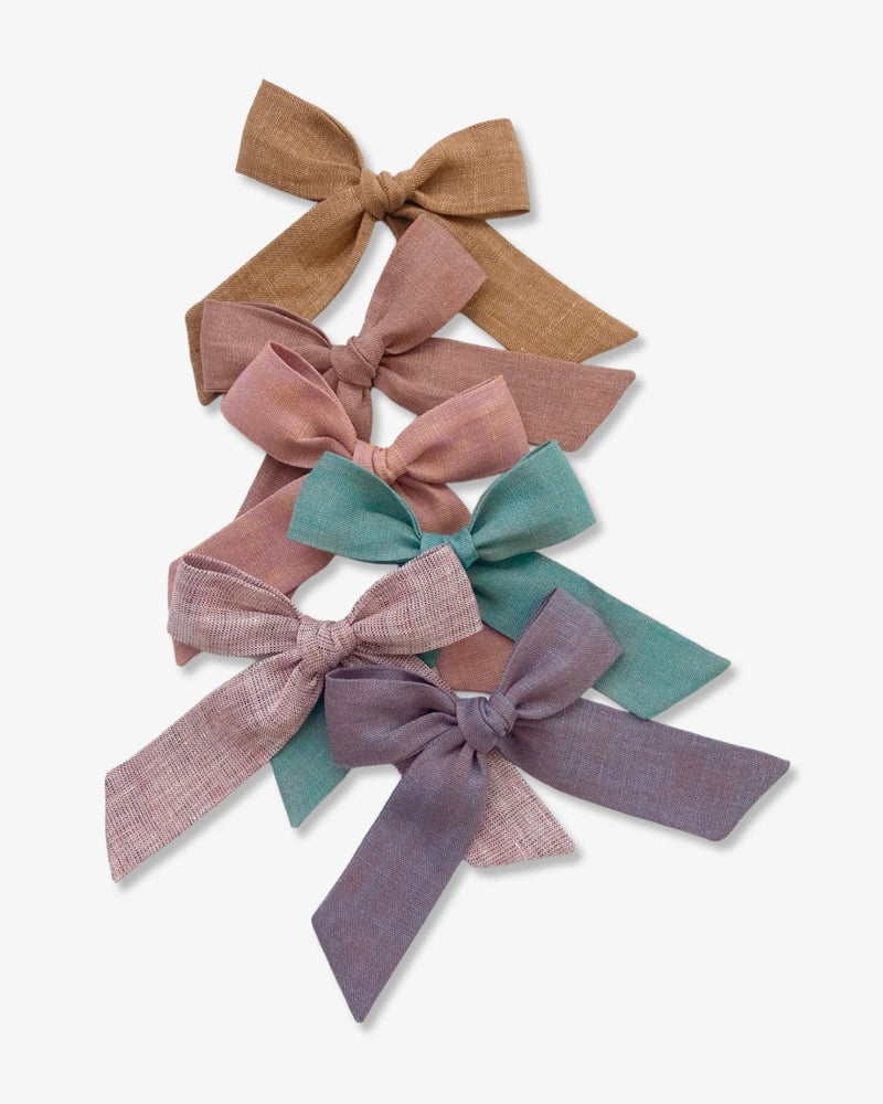 Party Bow | Chestnut - Alligator Clip, , All The Little Bows - All The Little Bows