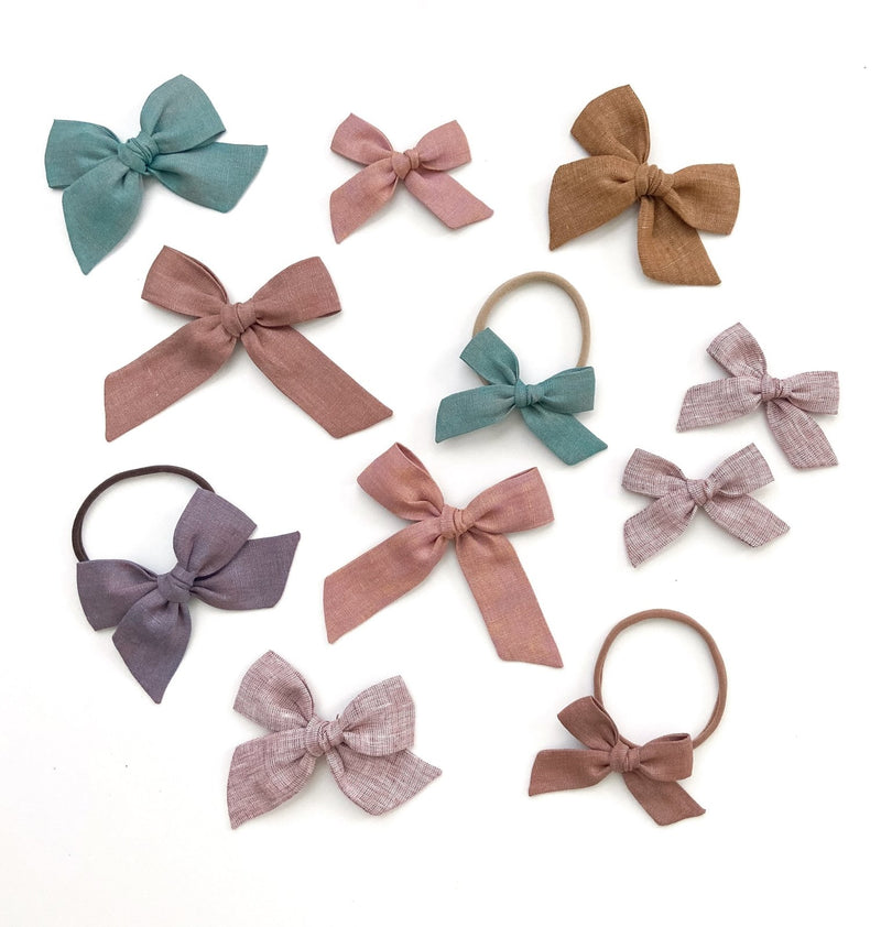 Party Bow | Monarch Gray - Alligator Clip, , All The Little Bows - All The Little Bows