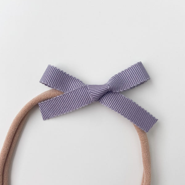 Petite Ribbon Bow // "Lilac" Headband - All The Little Bows - All The Little Bows