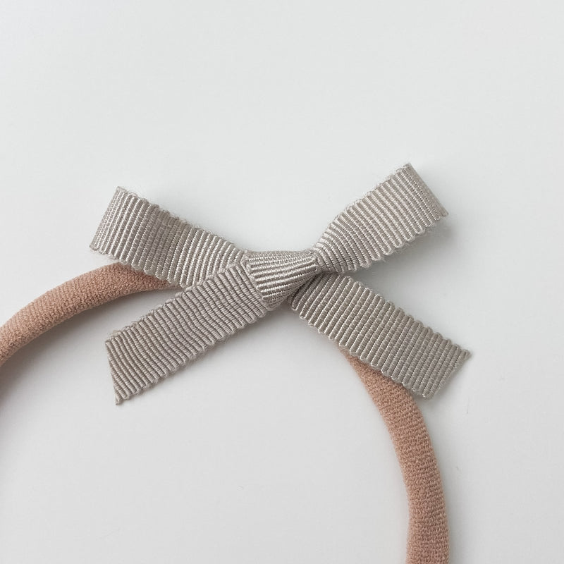 Petite Ribbon Bow // "Silver Sage" Headband - All The Little Bows - All The Little Bows