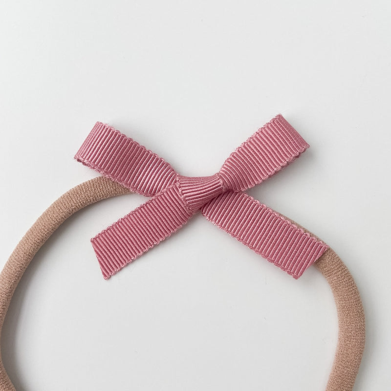 Petite Ribbon Bow // "Taffy" Headband, Ribbon Bow, All The Little Bows - All The Little Bows