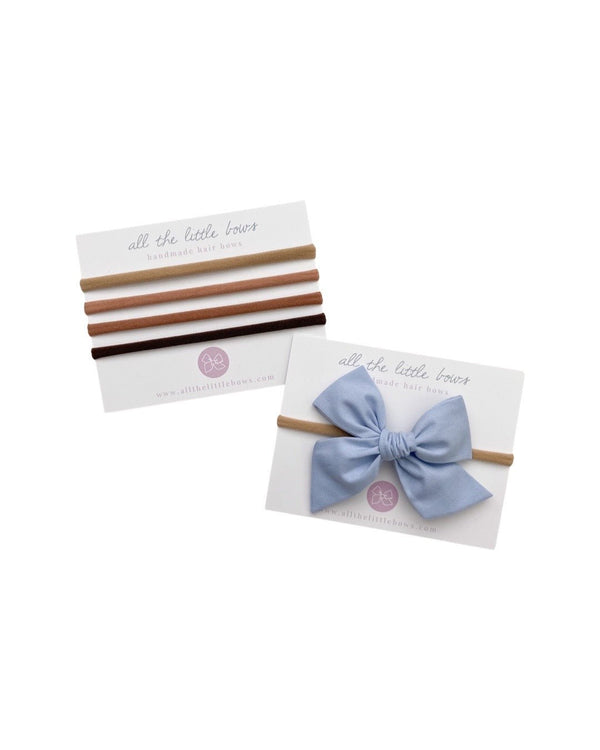 Pinwheel Bow | Bluebell - All The Little Bows - All The Little Bows