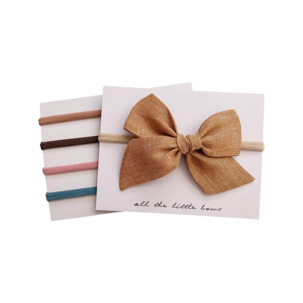 Pinwheel Bow | Chestnut - Headband - All The Little Bows - All The Little Bows