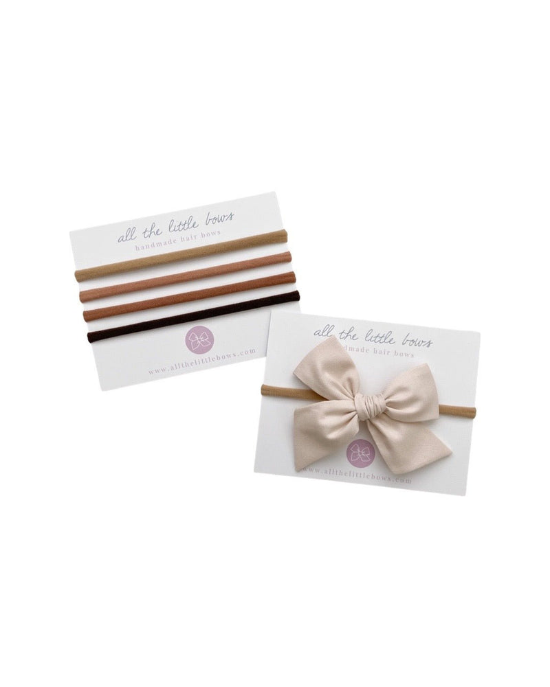 Pinwheel Bow | Ivory - All The Little Bows - All The Little Bows