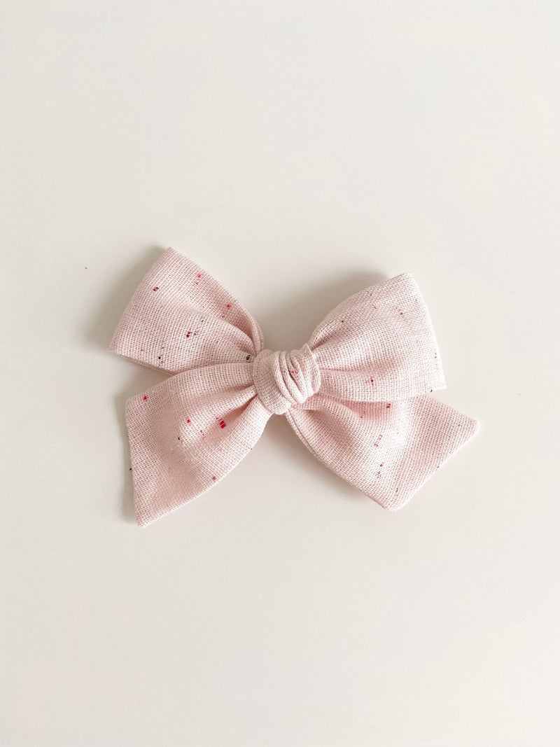 Pinwheel Bow | Pink Funfetti - Headband or Clip, , All The Little Bows - All The Little Bows