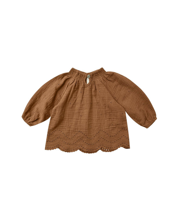 quincy blouse | rust, , Rylee + Cru - All The Little Bows
