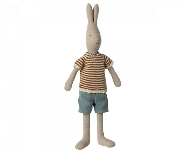 Rabbit Size 3, Classic - Knitted Shirt and Shorts, Bunnies, Maileg USA - All The Little Bows