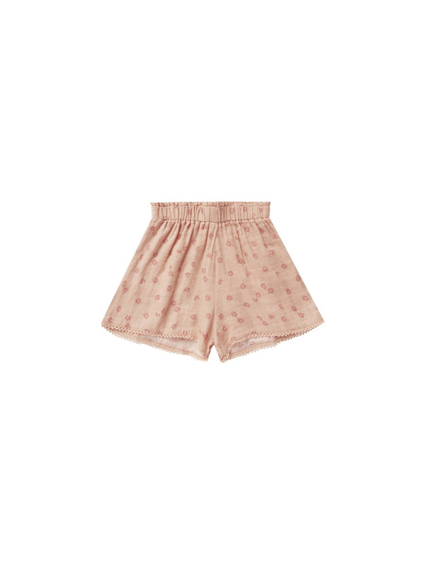 Remi Shorts || Pink Daisy, , Rylee + Cru - All The Little Bows