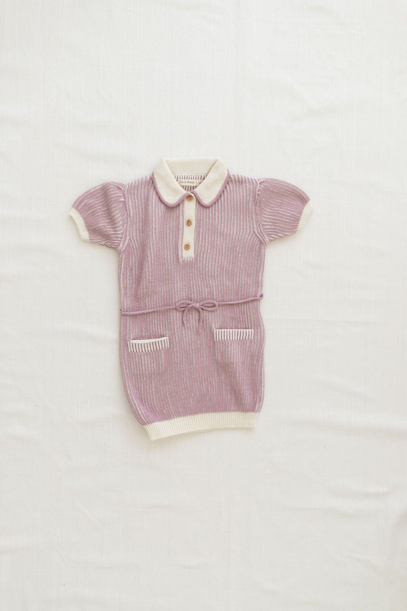 retro dress | lilac - Fin & Vince - All The Little Bows
