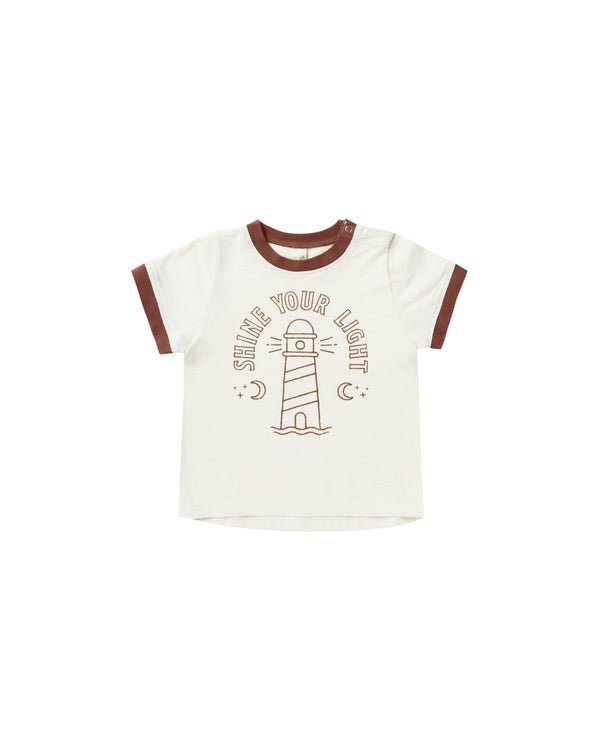 Ringer Tee | Shine Your Light, , Rylee + Cru - All The Little Bows