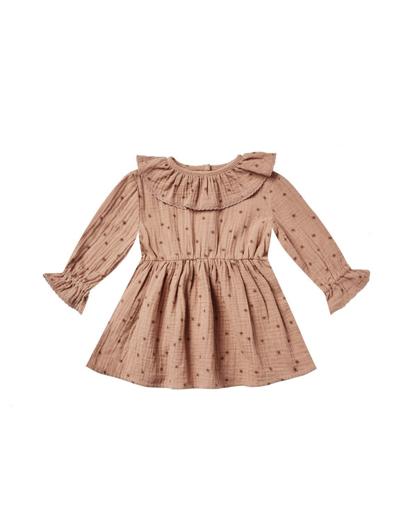 ruffle collar baby dress | north star, , Rylee + Cru - All The Little Bows