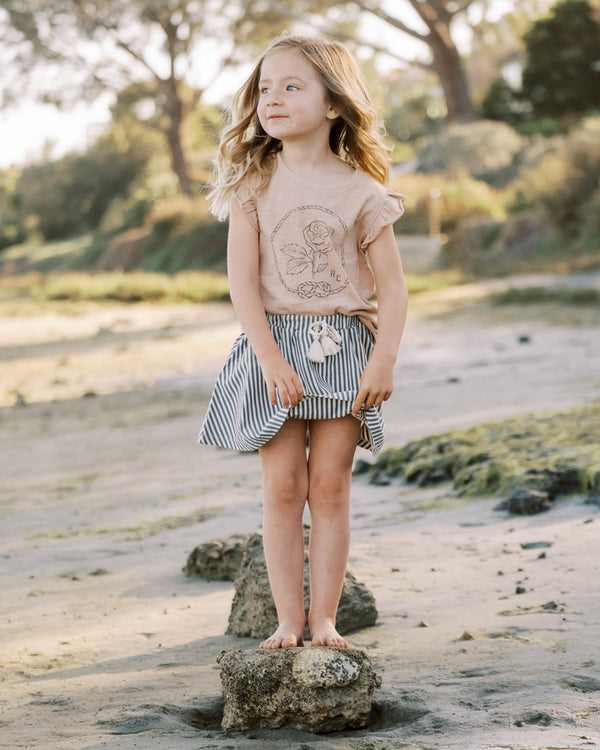 Ruffled Tank | Rose - Rylee + Cru - All The Little Bows