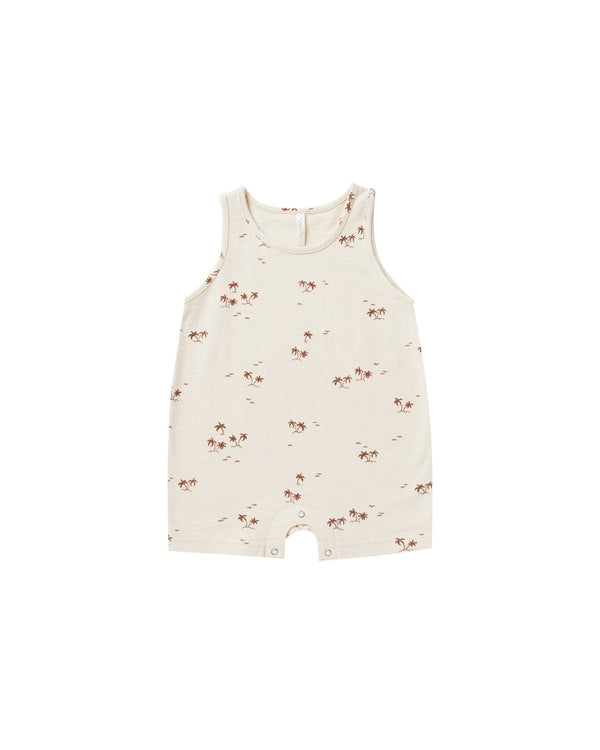 Sleeveless Romper | Palms, , Rylee + Cru - All The Little Bows