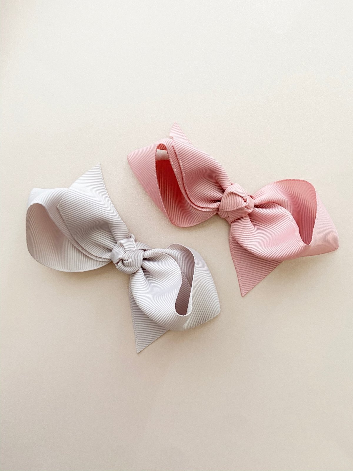 Pink and White Ribbon Collection Striped Grosgrain Headband