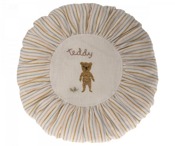 Striped Teddy Cushion, Small, Home & Decor, Maileg USA - All The Little Bows