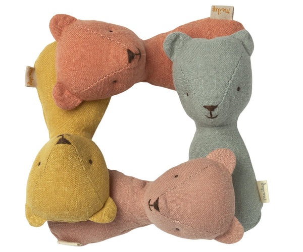 Teddy Rattles, Rattles, Maileg USA - All The Little Bows