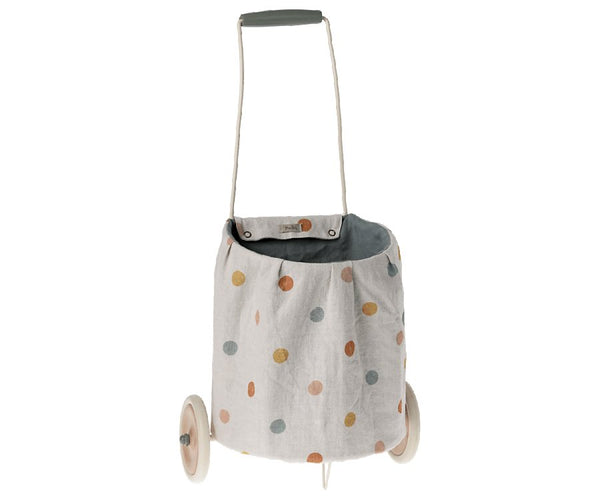 Trolley, Multi dots - Blue, Furniture, Maileg USA - All The Little Bows
