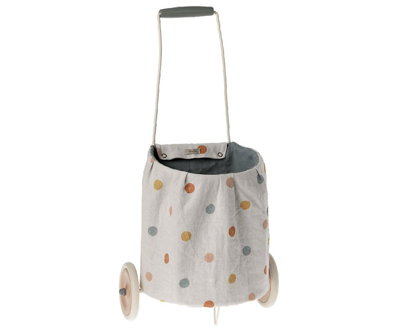 Trolley, Multi dots - Blue - Maileg USA - All The Little Bows