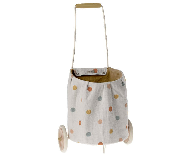 Trolley, Multi dots - Yellow, Furniture, Maileg USA - All The Little Bows