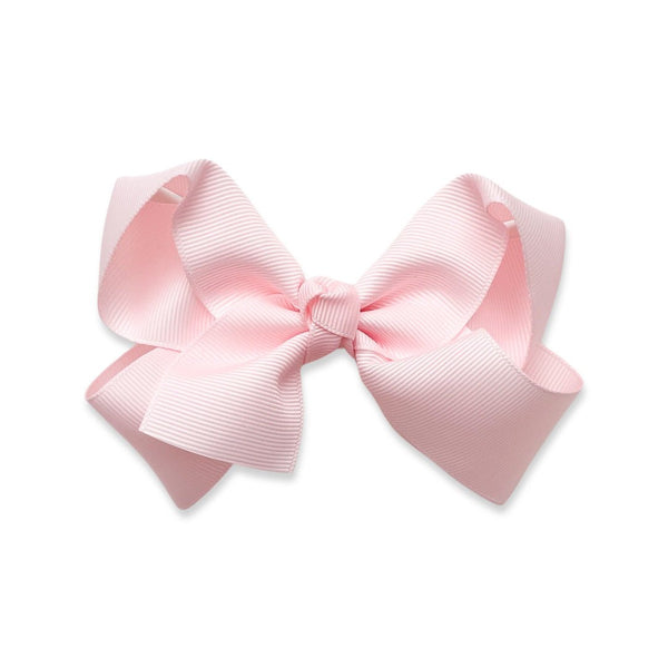 Twist Ribbon Hair Bow - Light Pink, , All The Little Bows - All The Little Bows