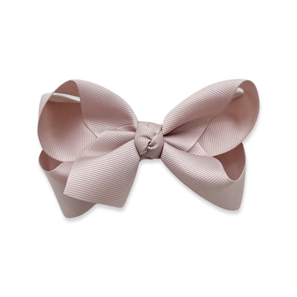 Twist Ribbon Hair Bow - Natural, , All The Little Bows - All The Little Bows