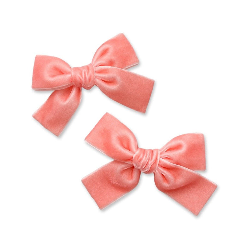 Velvet Bow | Coral Crush - All The Little Bows - All The Little Bows