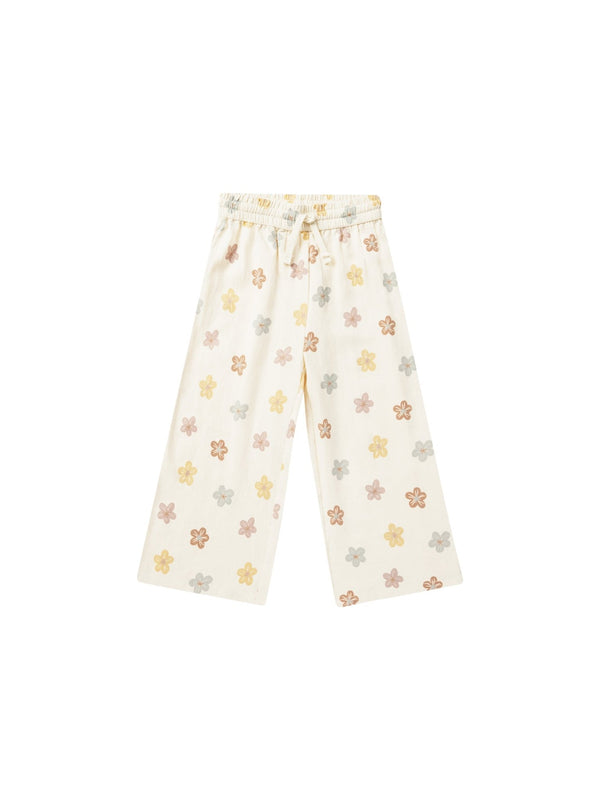Wide Leg Pant || Leilani, Girls Woven Pants, Rylee + Cru - All The Little Bows